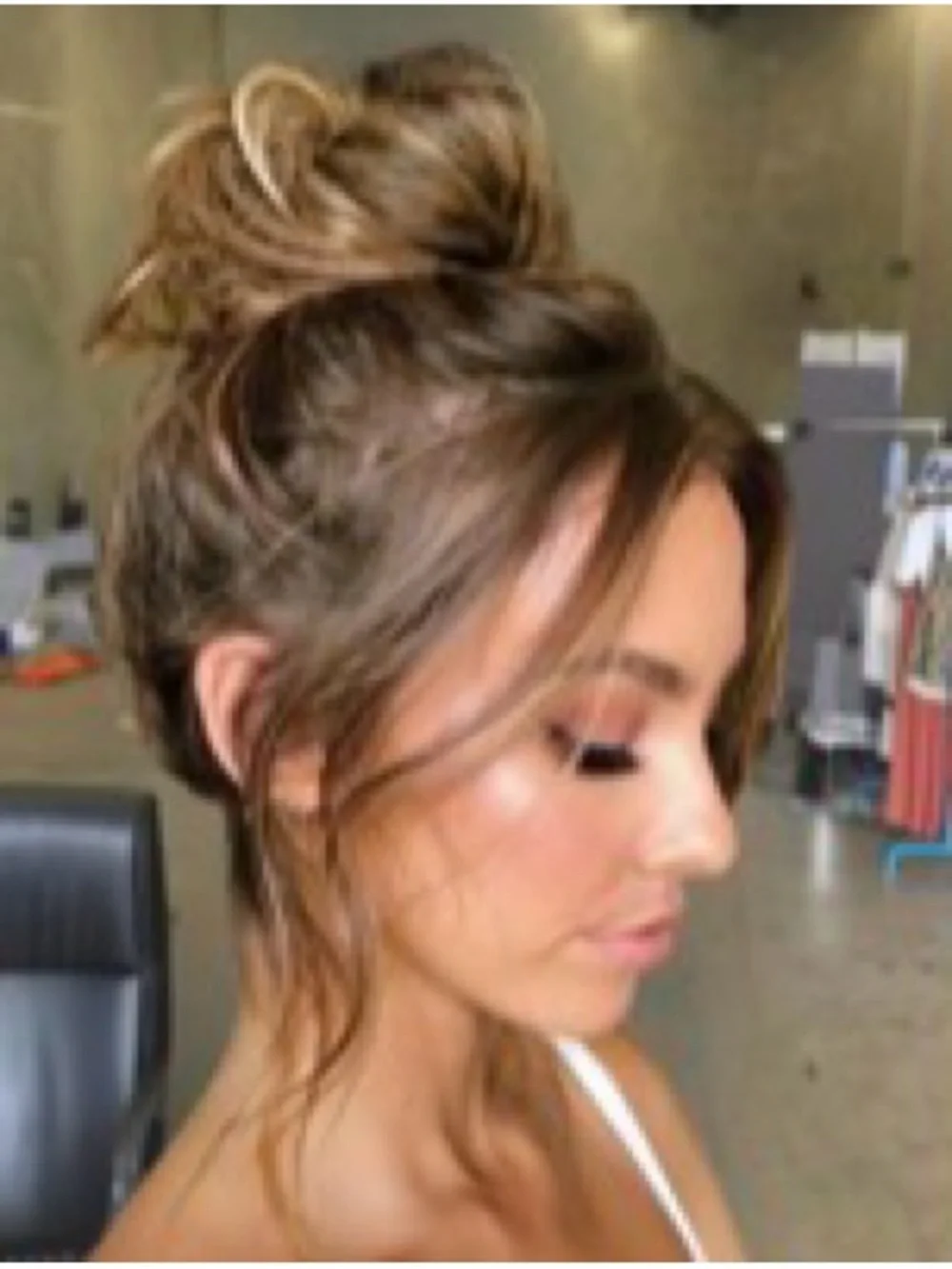 Charmele Messy Bun Hair Piece Human Hair Bun  - Light Blonde Brown Mixed